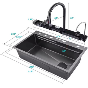 Top Selling <strong>Kitchen</strong> <strong>Sink</strong> <strong>Dimensions</strong> Digital Display Single Bowl Stainless Steel <strong>Kitchen</strong> <strong>Sink</strong> - Product Image 2