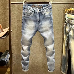 Pantalones <span class=keywords><strong>vaqueros</strong></span> de nuevo diseño, pantalones <span class=keywords><strong>vaqueros</strong></span> regulares para <span class=keywords><strong>hombre</strong></span>, pantalones elásticos para <span class=keywords><strong>hombre</strong></span>, pantalones <span class=keywords><strong>rotos</strong></span> <span class=keywords><strong>azules</strong></span>, pantalones <span class=keywords><strong>vaqueros</strong></span> ajustados elásticos de alta calidad - Product Image 4