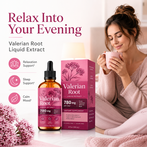 Complément Liquide en Gros de Racine de Valériane 4oz (168 Doses) avec Fleur de la Passion et Hameçon pour la Relaxation et le Bien-être du Sommeil – Direct Usine - Product Image 2