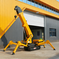 Mini-grue araignée mobile hydraulique diesel 3T 5T 8T pour levage