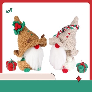 صناديق كروشيه هدية وجنوم الكريسماس مجموعة كروشيه للمبتدئين الكبار مع دروس فيديو خطوة بخطوة - Product Image 1