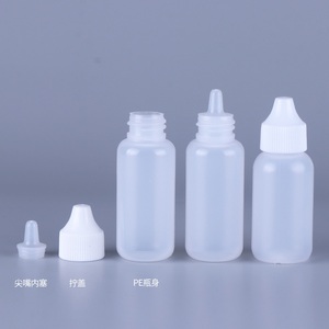 Ecannal 10ml 30ml 60ml 1 oz 2 oz nền tảng huyết thanh dầu tóc giả dính có thể ép nhựa mắt ống nhỏ giọt chất lỏng PE chai rỗng - Product Image 1