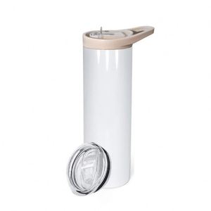 Vaso Térmico de Acero Inoxidable de Doble Pared con Aislamiento al Vacío, Recubrimiento de Alta Calidad, Recto, para Sublimación, con Asa, 20oz/30oz - Product Image 1