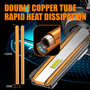 CopperTube 130w Faros LED H7 Bombillas para Coche H11 Canbus Luces <span class=keywords><strong>H4</strong></span> Faros LED para Coche con Luz Baja y Alta - Product Image 6