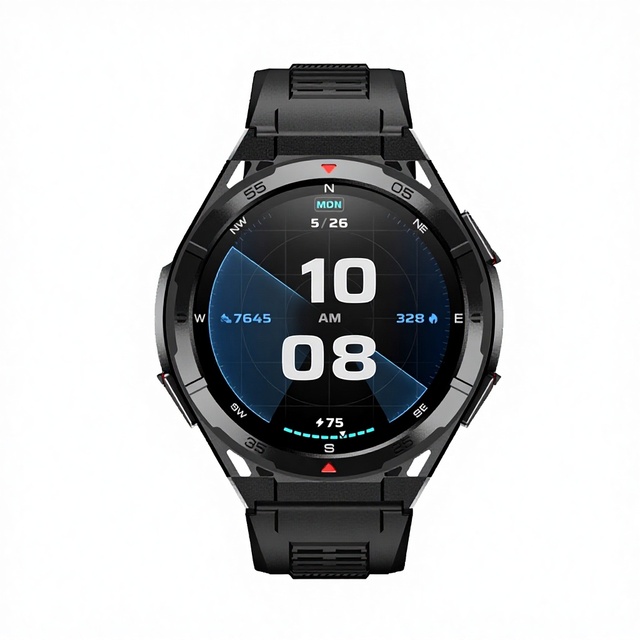 Cross-Border X2 Smart Watch AMOLED 30-Meter Water Resistance for Calling GPS Barometric Compass Voice Assistant Pedometer