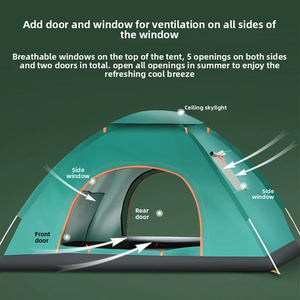 E-RIKE Vente en gros <span class=keywords><strong>Tente</strong></span> de camping automatique instantanée ultralégère pour pique-nique 3-4 personnes pour l'extérieur - Product Image 3