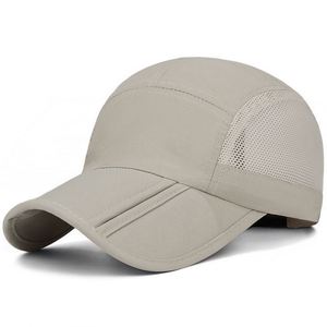 Folding Outdoor Long Brim Upf 50+ Sun Protection Adjustable Sports Quick Dry Baseball Fitted <b>Hat</b> Running Cap Gifts - Product Image 4