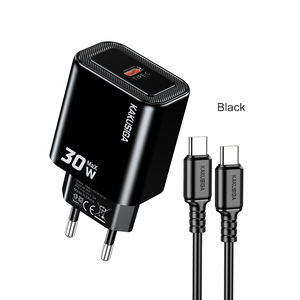 Kit de Cargador de Doble Puerto con Moldeado Personalizado Serie <span class=keywords><strong>JIAXIN</strong></span> KSC-1656 (Estándar Europeo) USB a Tipo-C - Product Image 2