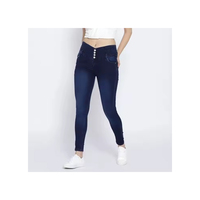 Jean Droit Femme de Haute Qualité Coupe Droite en Denim Respirant Décontracté Uni Confort Quotidien Adaptable Streetwear Foncé