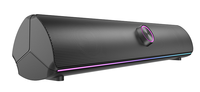 Speaker Gaming Dual-Mode Desktop Dengan Tombol Pengatur 12 Efek Pencahayaan RGB  Casing Plastik Kompatibel dengan Laptop