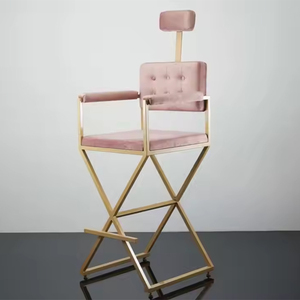 Mobiliario de Salón Sillas Cosméticas de Moda para <span class=keywords><strong>Uñas</strong></span> Silla de Maquillaje Plegable con Reposacabezas Taburete de Maquillaje para Dama - Product Image 1