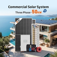 Sistema Generador Solar de 50kW 100kWh con Inversor Híbrido y Paquete de Baterías para Alimentación de Casas de Campo en Zonas Remotas