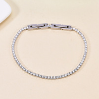 Fermoir rond en zircon plaqué or en acier inoxydable pour bracelet et montre, accessoires de bijoux DIY, emballage en sac OPP