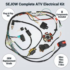 Kit électrique complet SEJOW pour VTT, 8 pièces, 50 70 90 110cc, faisceau de câblage, CDI, stator, relais, bobine, prêt à l'emploi - Product Image 3
