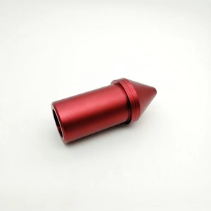 Custom CNC Machining Aluminum Parts Red Anodized Alloy Sleeve Pin Tip Cover for Machining Precision Machined Components - Product Image 4