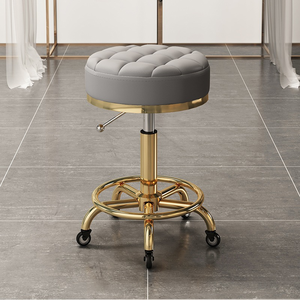 เก้าอี้เสริมสวยขนาดใหญ่ ปรับระดับความสูงได้ พร้อมล้อเลื่อน สำหรับร้านทำผม ร้านตัดผม และใช้ในบ้าน - Product Image 2