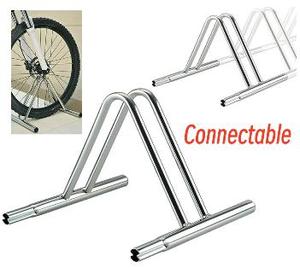 Briviga <span class=keywords><strong>Portabici</strong></span> da Pavimento in Acciaio Rinforzato, Supporto per Biciclette Collegabile, Rastrelliera per Stoccaggio Bici da Esterno e Interno - Product Image 2