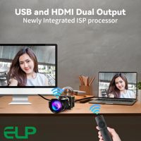 Module de caméra USB ELP 4K HDMI 1080P 60fps 12X/21X Zoom autofocus Webcam USB avec télécommande IR 2.4G
