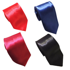 <span class=keywords><strong>Cravate</strong></span> Formelle Monochrome pour Homme en Polyester Teint Fil à Fil, Finition Lisse, Nouée à la Main, 8 cm, Infroissable, Idéale pour le Marié - Product Image 1