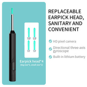 Hot NE2 <b>Wireless</b> Otoscope HD Removal Tool with <b>Camera</b> Usb Rechargeable Electric Removal Tools Smart WIFI Ear Cleaner - Product Image 3