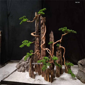 Bonsái de pino artificial al por mayor, árbol bonsái en maceta de pino rojo - Product Image 5