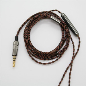Headphone Audio Cable With In Line Controls And Mic 120cm Bronze Color Aluminum TPE Core For Digital Devices - Product Image 3