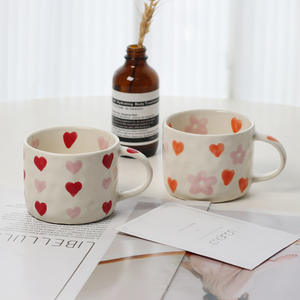 Emballage personnalisé et impression <span class=keywords><strong>de</strong></span> logo peint à la main impression <span class=keywords><strong>coeur</strong></span> rose anniversaire amour <span class=keywords><strong>tasse</strong></span> <span class=keywords><strong>tasse</strong></span> à <span class=keywords><strong>café</strong></span> Saint Valentin - Product Image 6