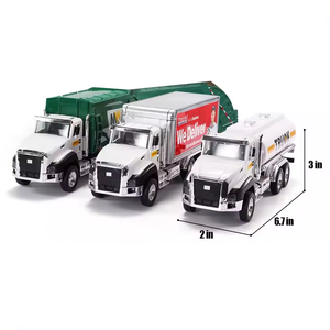 Logo tùy chỉnh 1/50 kim loại quán tính chuyển phát nhanh xe vận chuyển <span class=keywords><strong>m</strong></span>ô hình Die Cast hợp kim Xe Xe tải ma sát xe đồ chơi không có điện áp - Product Image 5