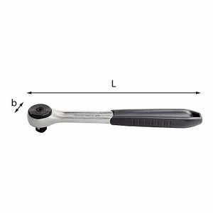 Llave de trinquete de 237 C 1/2 pulgadas con cabezal flexible para reparación automotriz - Product Image 1
