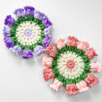 Dessous de verre au Crochet faits à la main personnalisés carillon éolien tissé sous-verres à fleurs tricotés pour accessoire de napperon de Table à manger