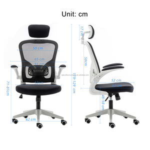Grosir kursi kantor murah MOQ rendah dukungan punggung ergonomis abu-abu kualitas tinggi kursi Gaming jaring kantor untuk nyeri punggung bawah - Product Image 5