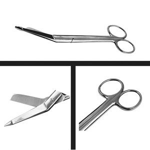 Ciseaux chirurgicaux en acier inoxydable pour gaze et bandages, ciseaux pour tissus ophtalmiques, expériences de formation pour étudiants - Product Image 1