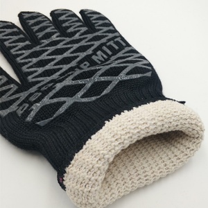 Vente flash - Gants de barbecue en silicone antidérapants et en coton, résistants à la chaleur, gants de four, produits de sécurité - Product Image 3
