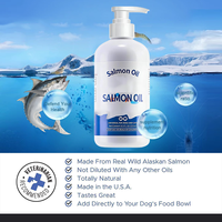 Huile de saumon sauvage d'Alaska pour animaux de compagnie, huile de morue et de krill, EPA DHA, absorption rapide, moins de perte de poils, moins d'irritations cutanées, santé des articulations et de l'immunité, liquide