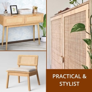Pengiriman Cepat Anyaman Bambu Inti Rotan Alami Anyaman Gulungan Jala Anyaman Anyaman untuk Bahan Mebel Rotan - Product Image 5
