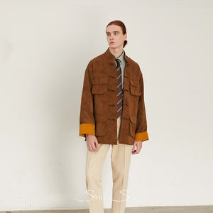 Veste Safari style chinois RTS/OEM veste homme boutons <span class=keywords><strong>grenouille</strong></span> nouveau design blazer décontracté pour homme - Product Image 4