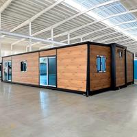 Maison préfabriquée extensible de 40 pieds, duplex, 2 chambres avec salle de bain