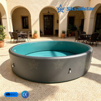 Hochwertiger Sommer-Outdoor-Wasserpool, Tragbarer Aufblasbarer Drop-Stitch-Schwimmbecken für Erwachsene und Kinder