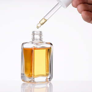 Trong Kho <span class=keywords><strong>30Ml</strong></span> Rõ Ràng Thủy Tinh Phẳng Vuông Nhỏ Giọt Chai Cho Tinh Dầu Với Nắp Nhựa Trắng - Product Image 4