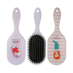 Cepillo de aire con diseño de unicornio, cepillo plano grande para alisar el cabello largo, herramienta de masaje y peinado. - Product Image 1