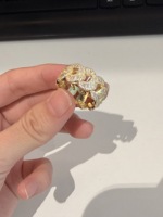 Cincin Emas Pria Model Iced Out Pass Diamond Tester Moissanite Eternity Ring Perhiasan Hip Hop Cincin Pria Rantai Cuban
