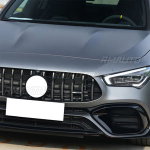 Cubierta de rejilla para faros antiniebla delanteros de coche, color negro brillante, para Mercedes-Benz W118 C118 CLA45 CLA200 250 AMG 2020-2021, estilo de coche - Product Image 3