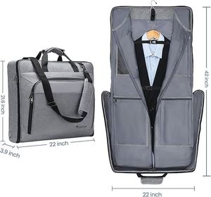 Échantillon gratuit, sacs à vêtements suspendus durables avec fermeture éclair, sac à vêtements pour le rangement, housse de vêtements de 40 pouces, sac à vêtements - Product Image 1