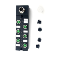 Svlecc contrôle Intelligent système de distribution 24V puissance industrielle M8 boîte de jonction à 6 voies avec signal lumineux LED