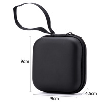 Sac de rangement et boîte pour disque dur portable en EVA durable et réutilisable avec fermeture éclair, pour câbles de données numériques et emballages de chargeurs