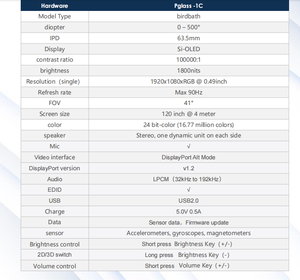 Casque PGLASS-1C pour films <span class=keywords><strong>TV</strong></span> sur Android, écran géant privé HD, projection d'écran mobile, ordinateur, lunettes de jeu. - Product Image 5