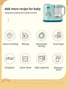 2024 Fabricant de nourriture pour bébé | Mélangeur de purée à vapeur en une étape pour bébé | Cuisson et broyage automatiques - Product Image 6