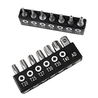 Jeu de 14 embouts Torx de sécurité professionnels T5 T6 T7 T8 T9 T10-T40 en acier allié CR-V, résistants aux manipulations, accessoires pour visseuses à chocs
