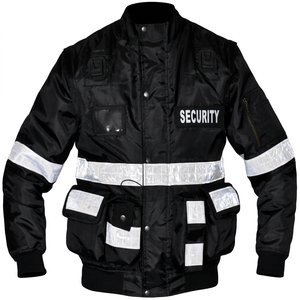 Men's Safety Jacket Construction Reflective High Visibility Work Wear Polyester Uniform All Seasons - Product Image 1