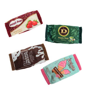 Famipet özel dondurma tasarım dayanıklı Tpr köpek oyuncak kauçuk çiğnemek köpek oyuncak peluş ambalaj - Product Image 5
